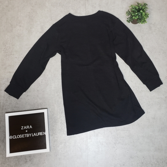 Zara Long Sleeve Tunic Sweater with Pearl Sleeves - Picture 2 of 9